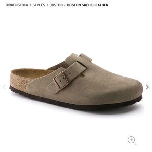 Birkenstocks Beige Suede Slip On Shoes 40 W9 M7